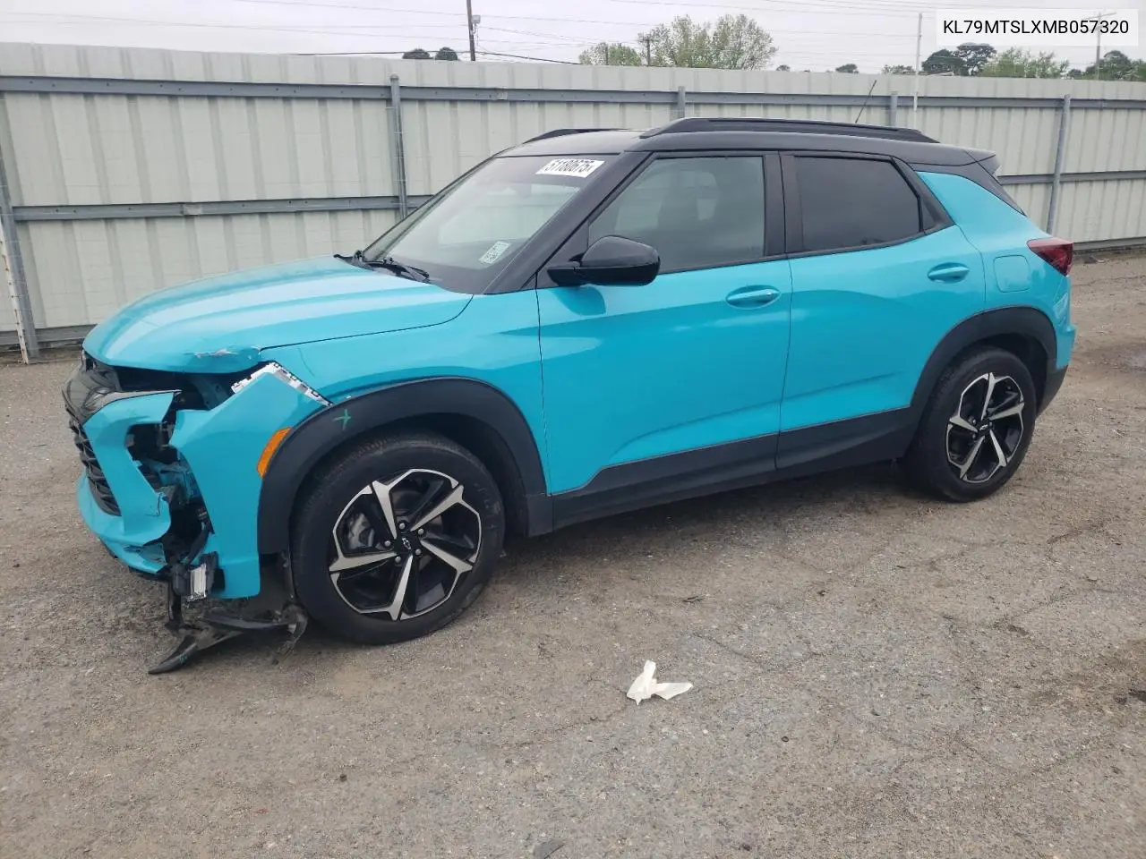 2021 Chevrolet Trailblazer Rs VIN: KL79MTSLXMB057320 Lot: 51180675