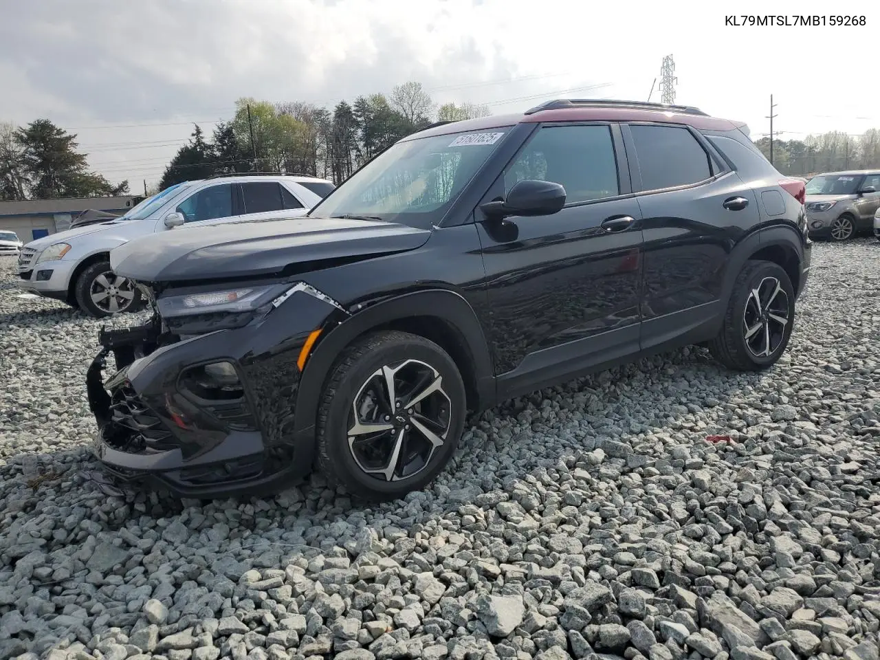 2021 Chevrolet Trailblazer Rs VIN: KL79MTSL7MB159268 Lot: 51601625