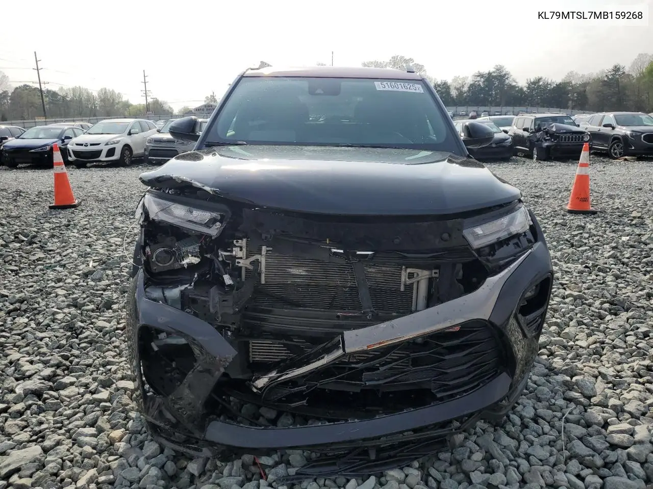 2021 Chevrolet Trailblazer Rs VIN: KL79MTSL7MB159268 Lot: 51601625