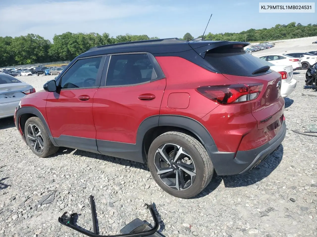 2021 Chevrolet Trailblazer Rs VIN: KL79MTSL1MB024531 Lot: 56295665