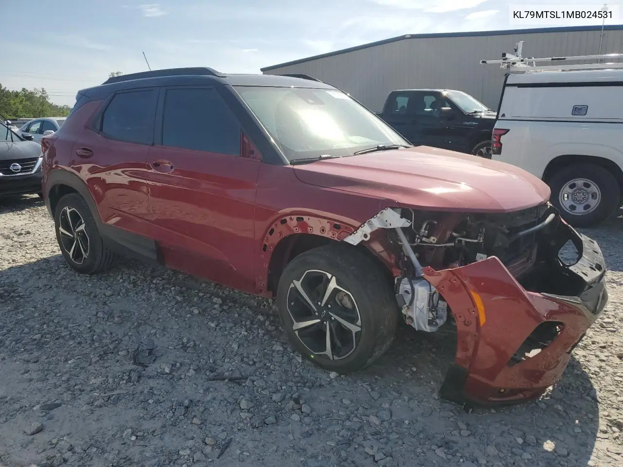 2021 Chevrolet Trailblazer Rs VIN: KL79MTSL1MB024531 Lot: 56295665