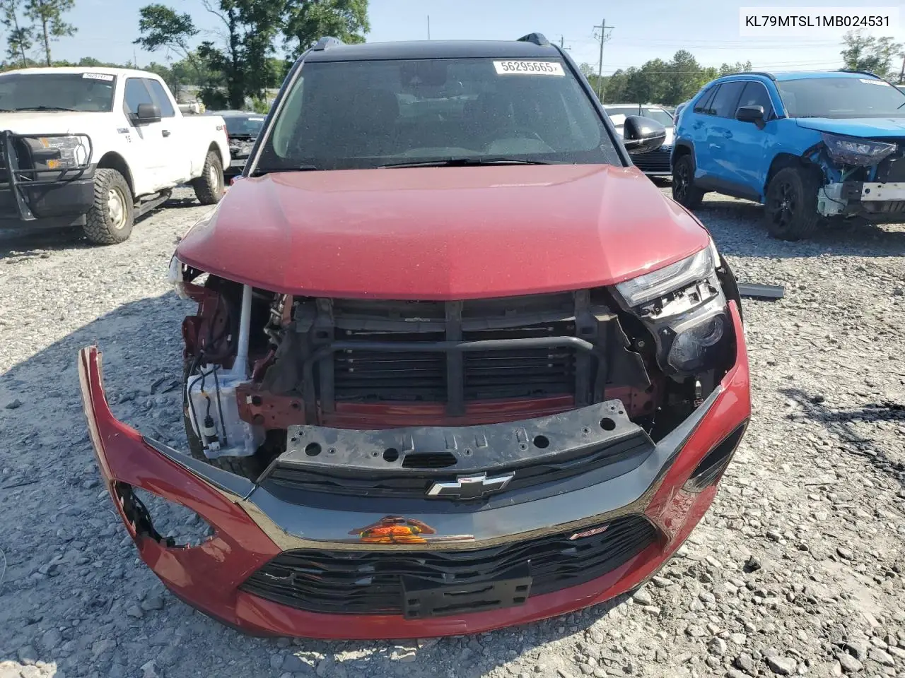 2021 Chevrolet Trailblazer Rs VIN: KL79MTSL1MB024531 Lot: 56295665