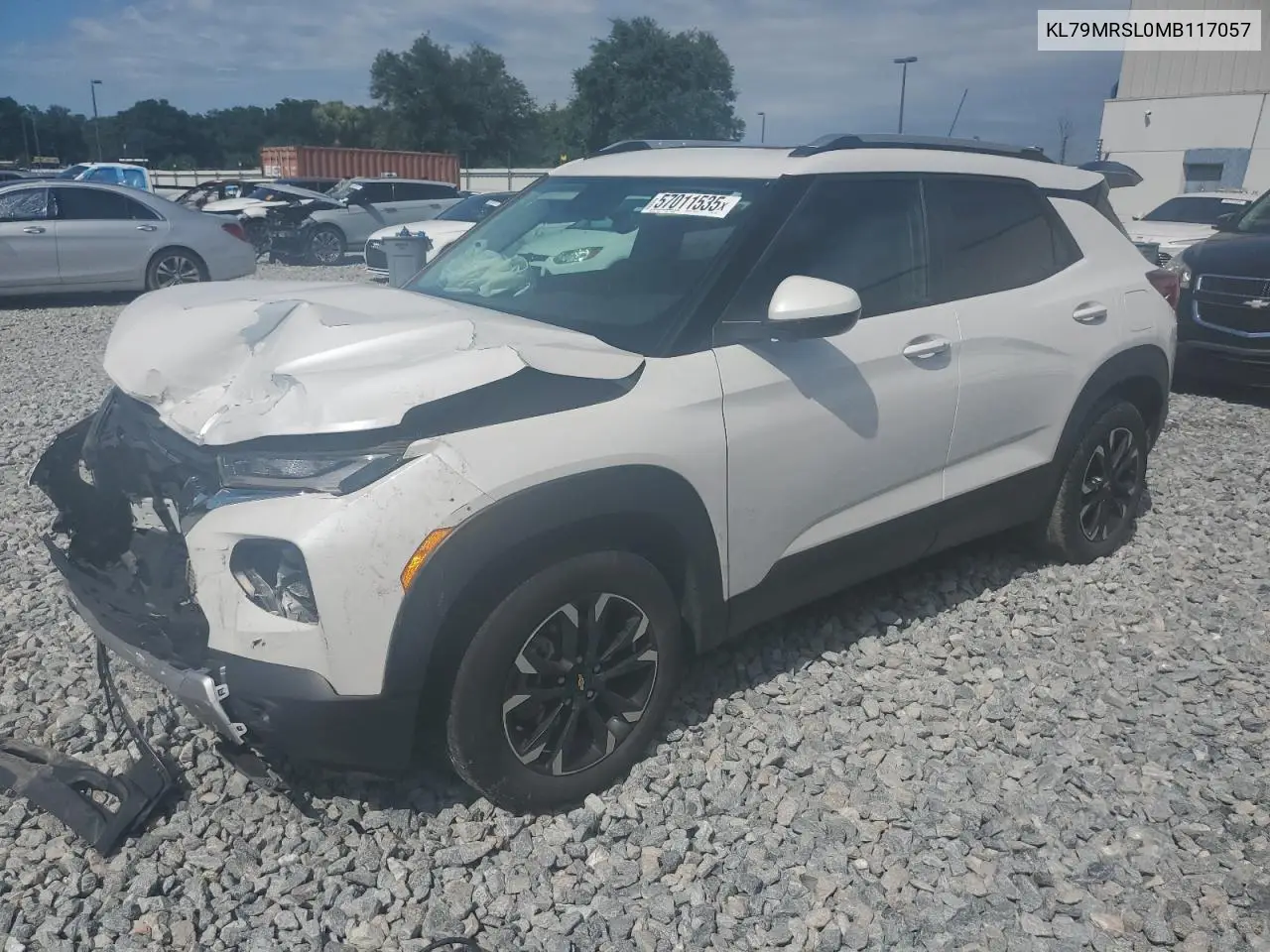 2021 Chevrolet Trailblazer Lt VIN: KL79MRSL0MB117057 Lot: 57011535