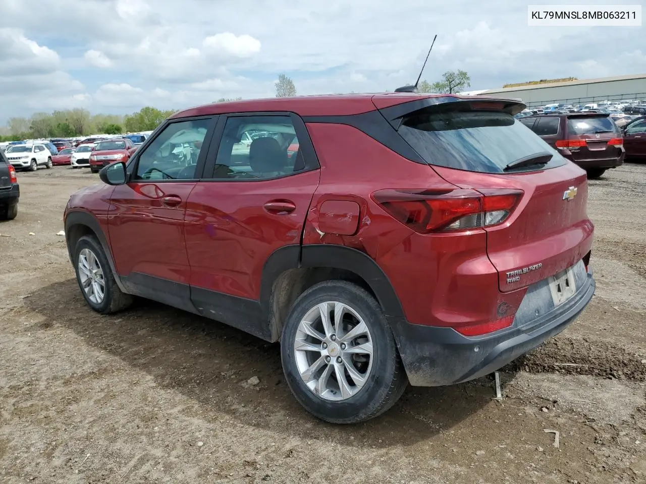 2021 Chevrolet Trailblazer Ls VIN: KL79MNSL8MB063211 Lot: 57018935