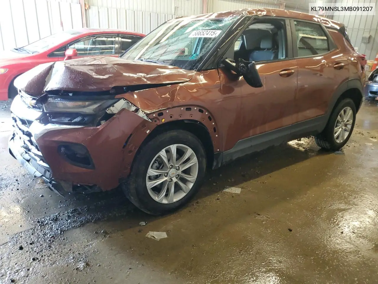 2021 Chevrolet Trailblazer Ls VIN: KL79MNSL3MB091207 Lot: 58652415