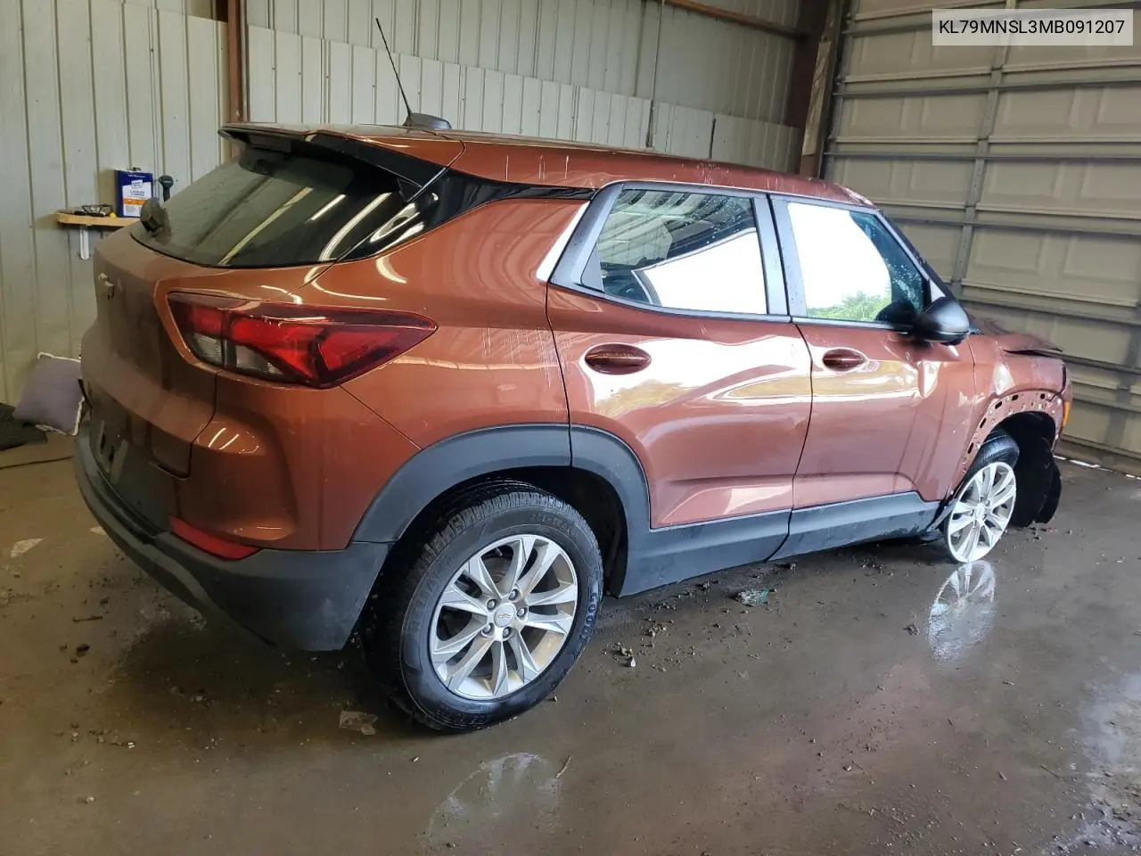 2021 Chevrolet Trailblazer Ls VIN: KL79MNSL3MB091207 Lot: 58652415