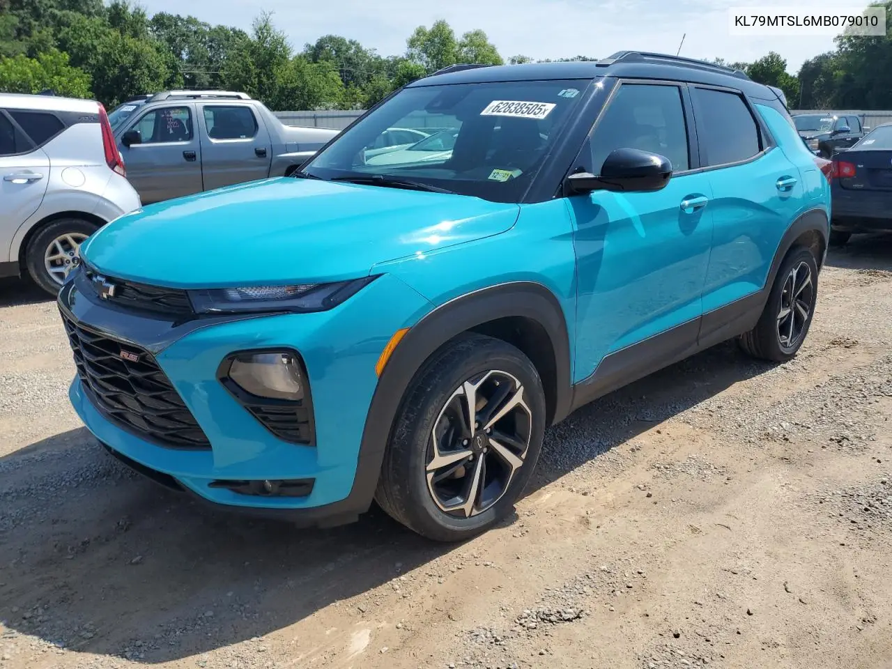 2021 Chevrolet Trailblazer Rs VIN: KL79MTSL6MB079010 Lot: 62838505