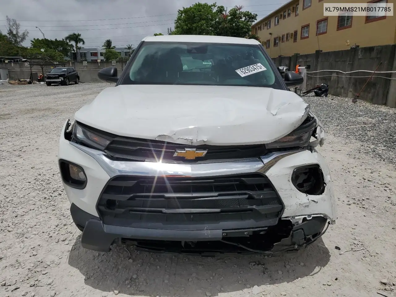 2021 Chevrolet Trailblazer Ls VIN: KL79MMS21MB017785 Lot: 62903475