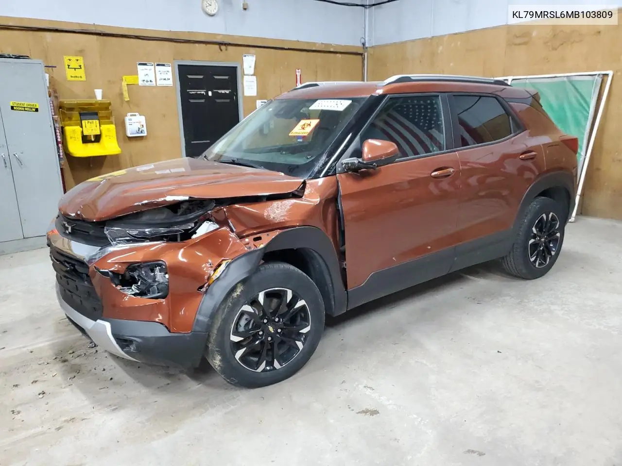 2021 Chevrolet Trailblazer Lt VIN: KL79MRSL6MB103809 Lot: 63000095