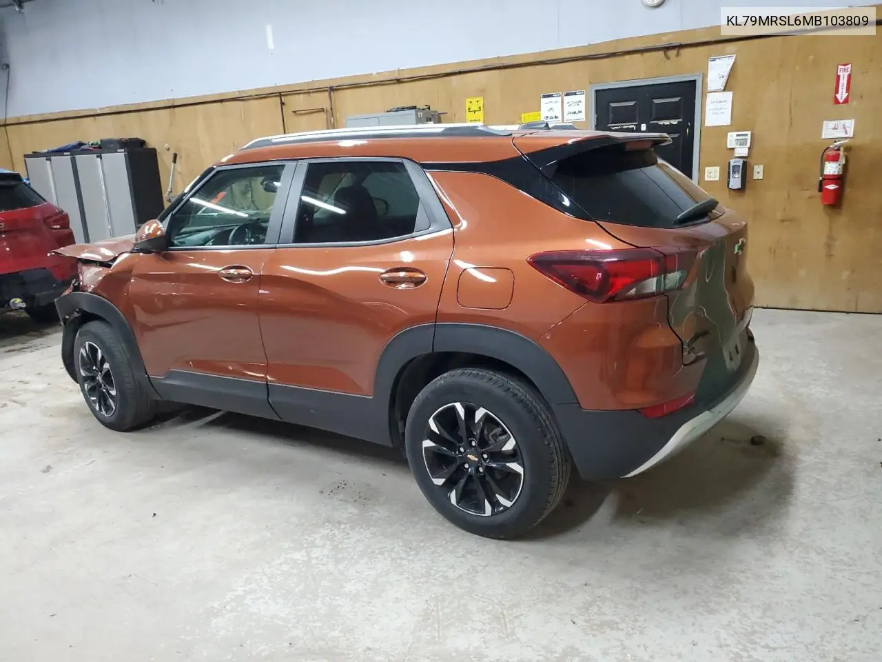 2021 Chevrolet Trailblazer Lt VIN: KL79MRSL6MB103809 Lot: 63000095
