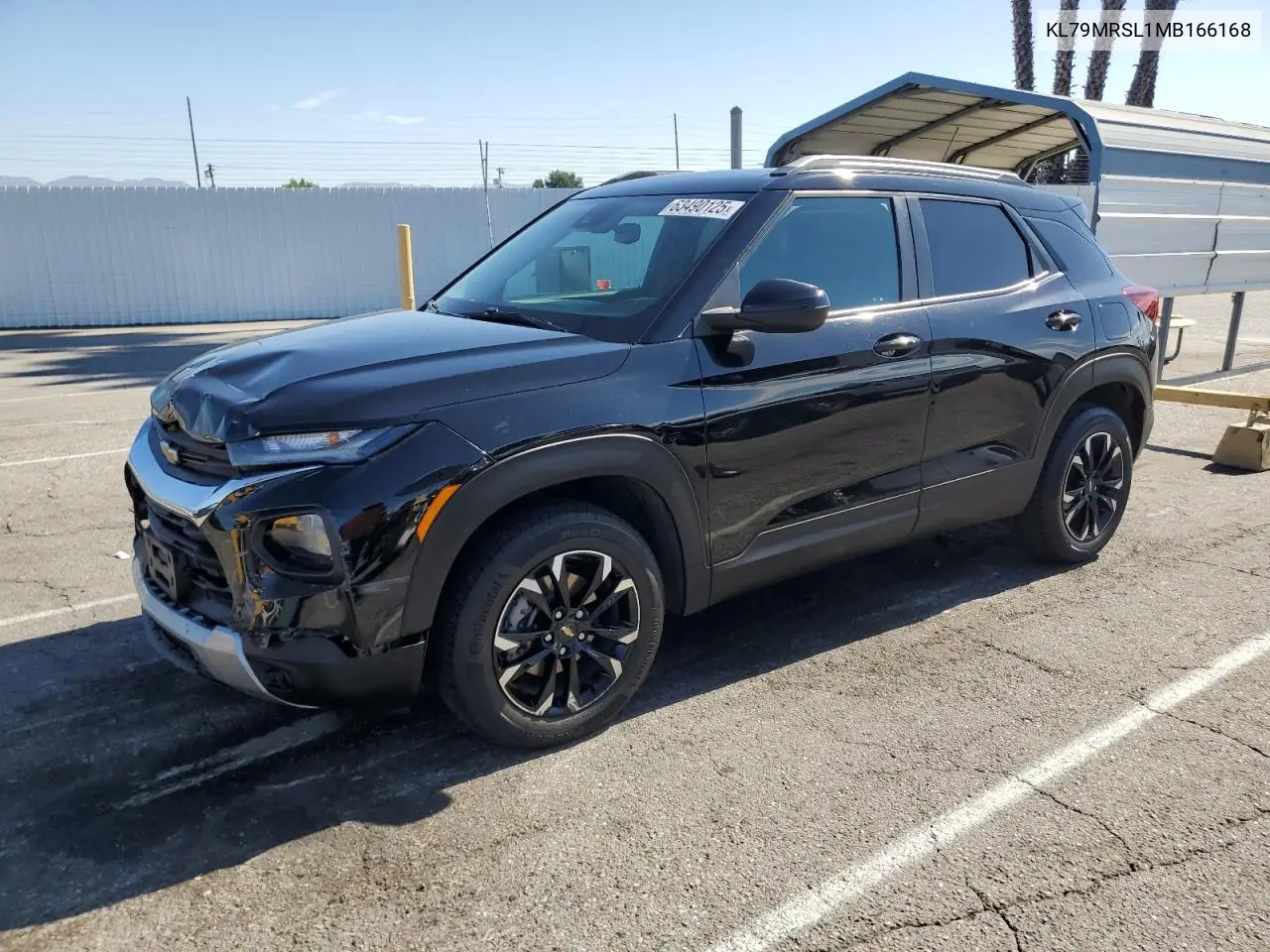 2021 Chevrolet Trailblazer Lt VIN: KL79MRSL1MB166168 Lot: 63490125