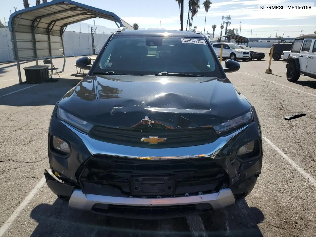 2021 Chevrolet Trailblazer Lt VIN: KL79MRSL1MB166168 Lot: 63490125
