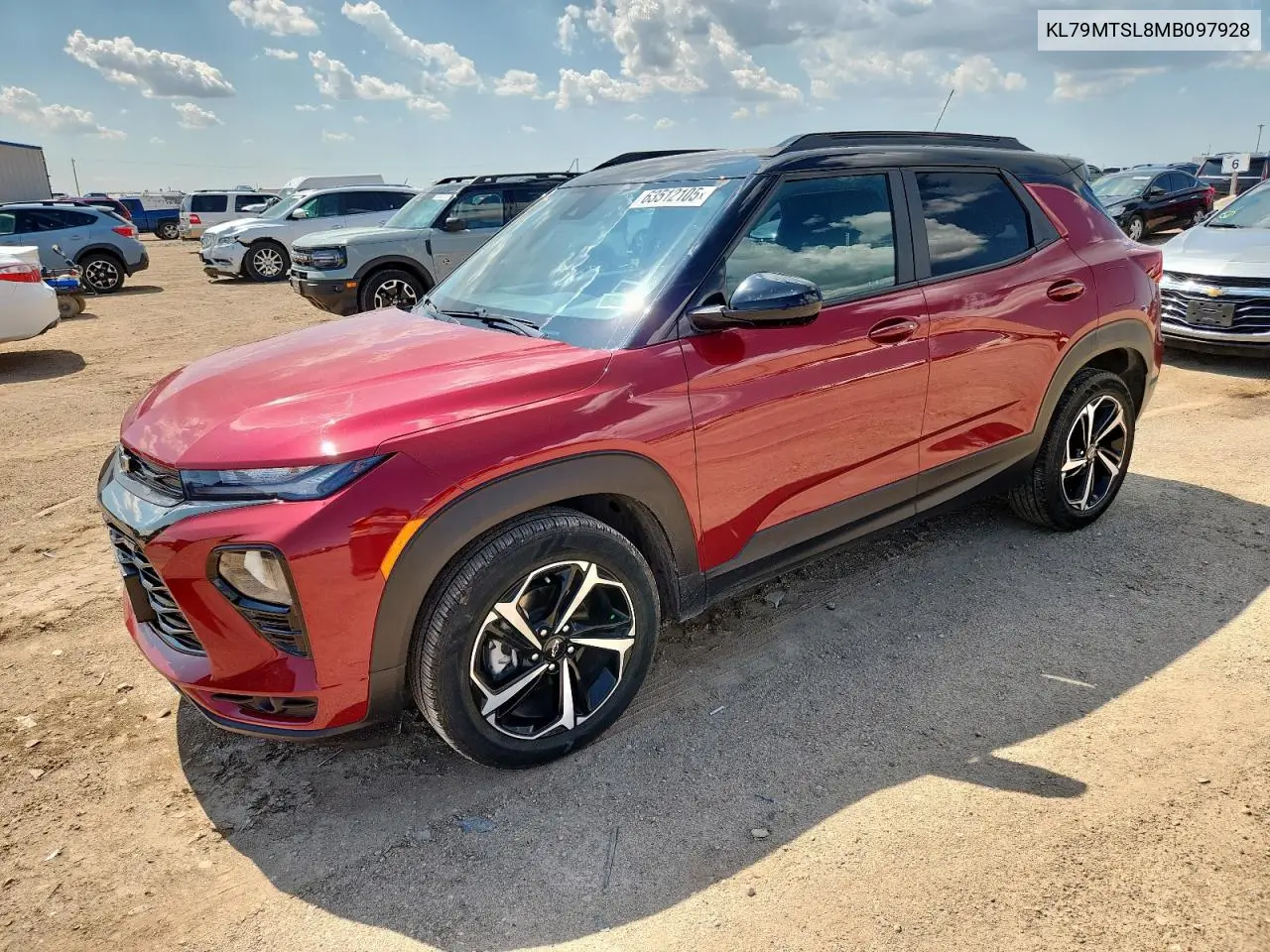 2021 Chevrolet Trailblazer Rs VIN: KL79MTSL8MB097928 Lot: 63512105