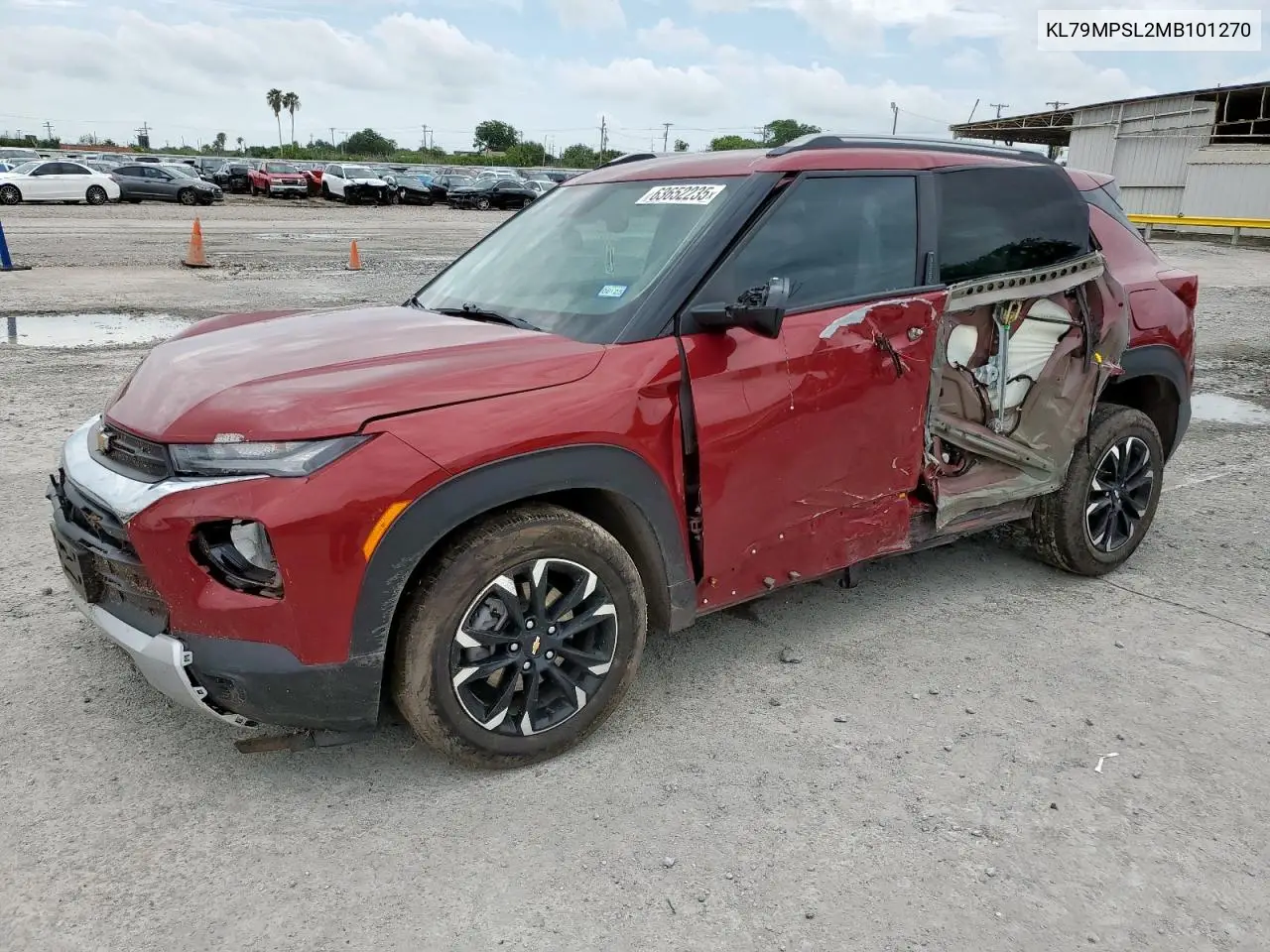 2021 Chevrolet Trailblazer Lt VIN: KL79MPSL2MB101270 Lot: 63652235