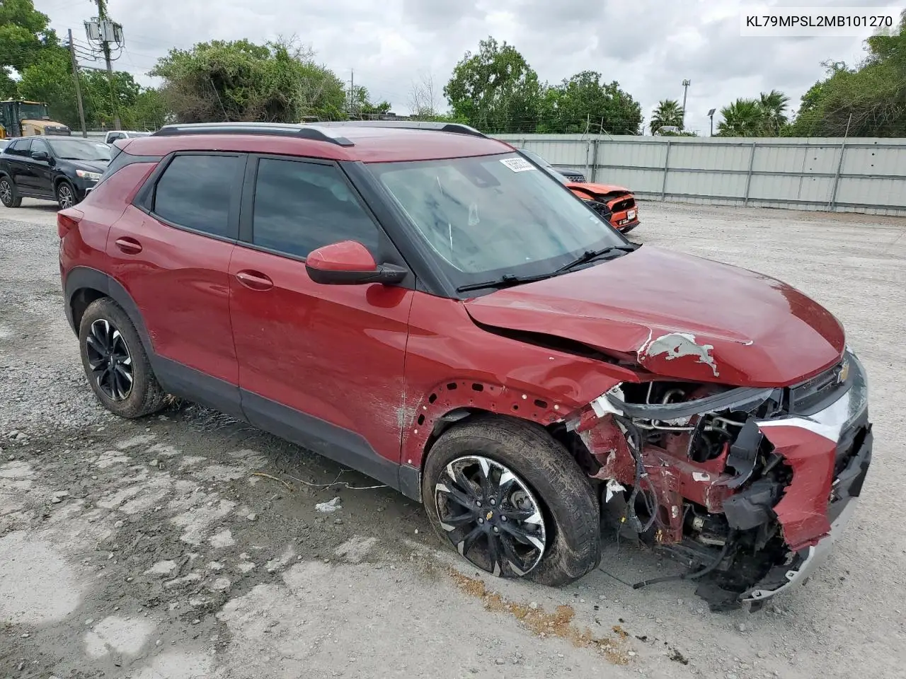2021 Chevrolet Trailblazer Lt VIN: KL79MPSL2MB101270 Lot: 63652235