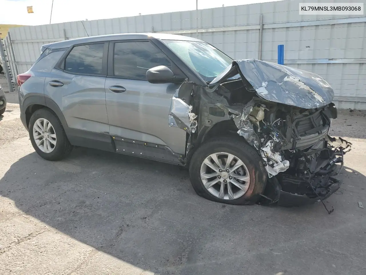 2021 Chevrolet Trailblazer Ls VIN: KL79MNSL3MB093068 Lot: 63752455