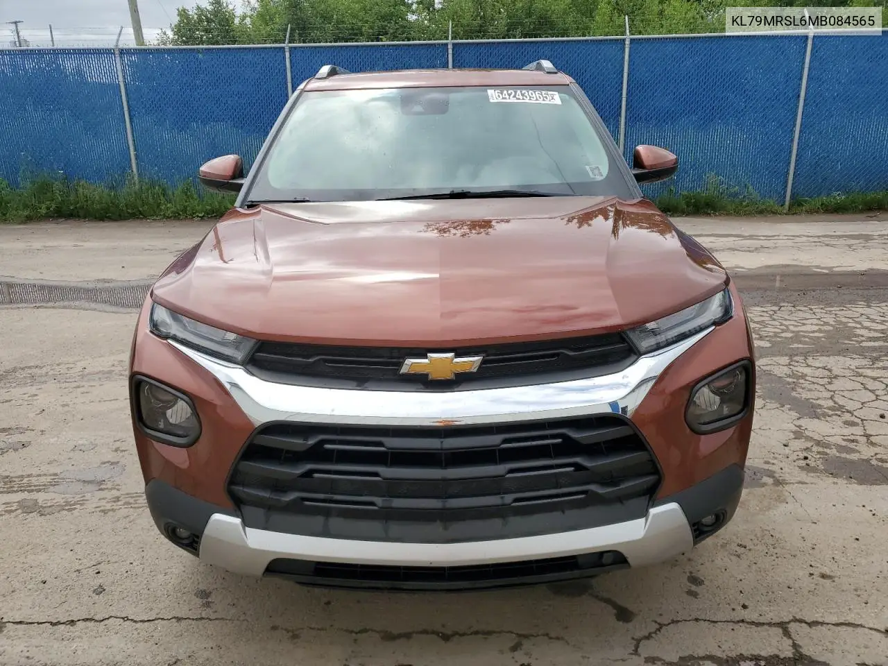 2021 Chevrolet Trailblazer Lt VIN: KL79MRSL6MB084565 Lot: 64243965