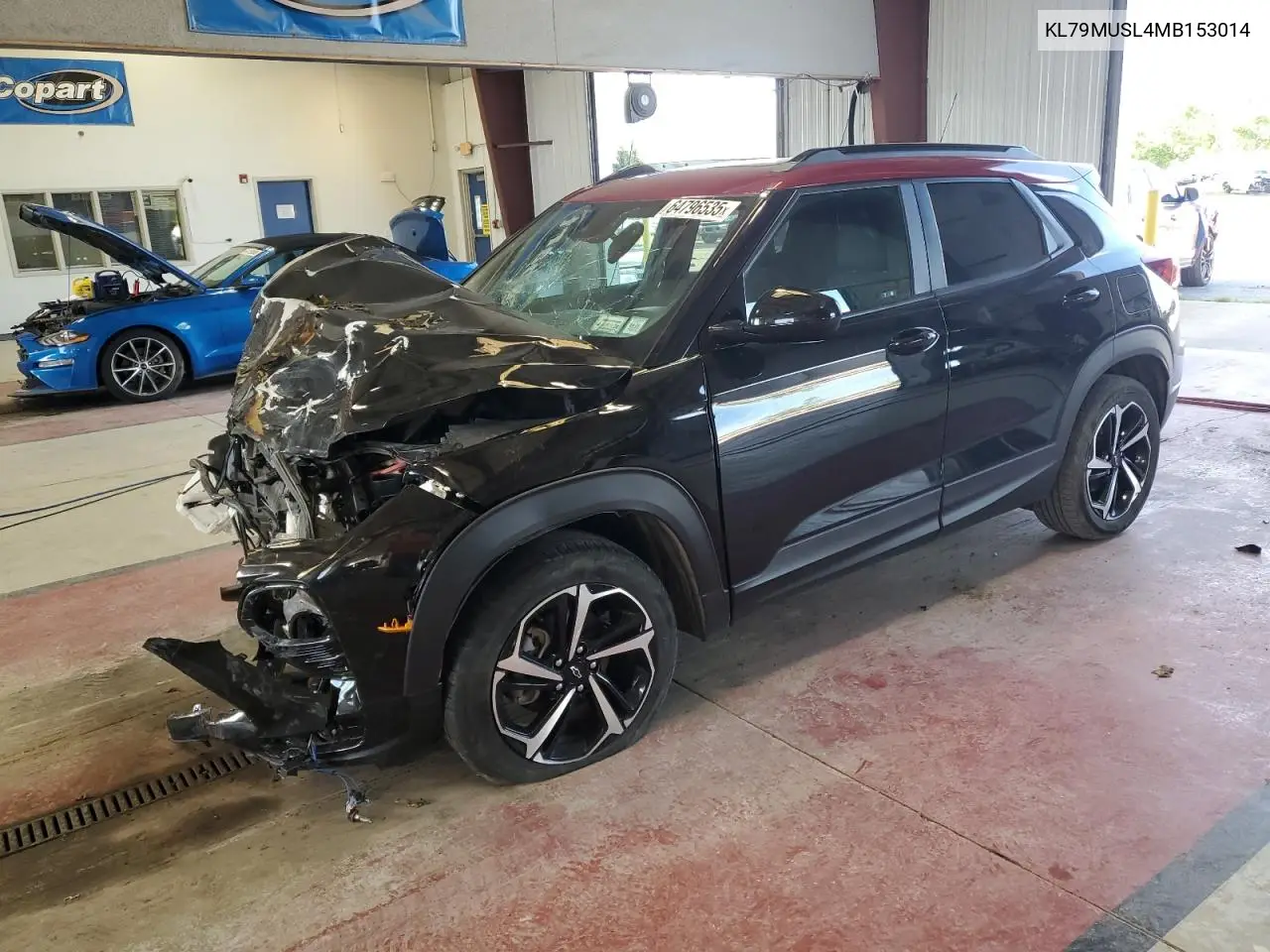 2021 Chevrolet Trailblazer Rs VIN: KL79MUSL4MB153014 Lot: 64796535