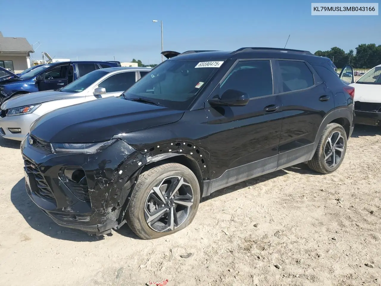 2021 Chevrolet Trailblazer Rs VIN: KL79MUSL3MB043166 Lot: 65590475