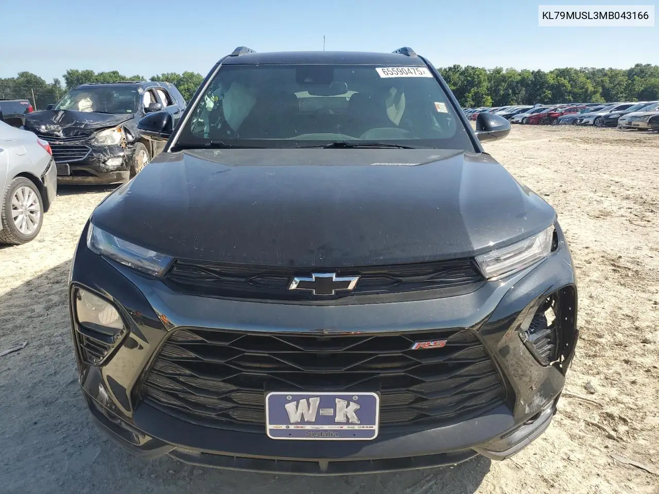 2021 Chevrolet Trailblazer Rs VIN: KL79MUSL3MB043166 Lot: 65590475