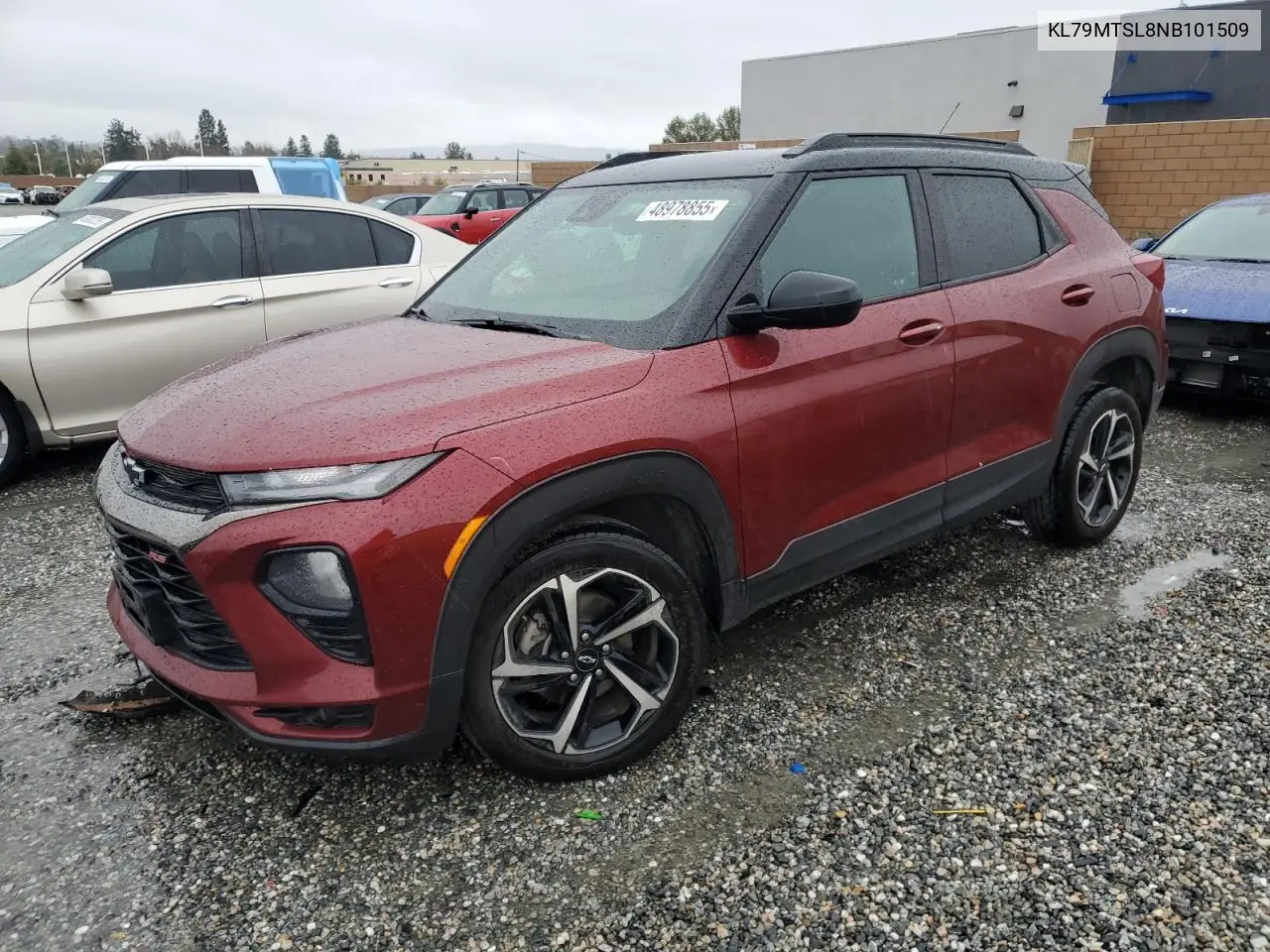 2022 Chevrolet Trailblazer Rs VIN: KL79MTSL8NB101509 Lot: 48978855