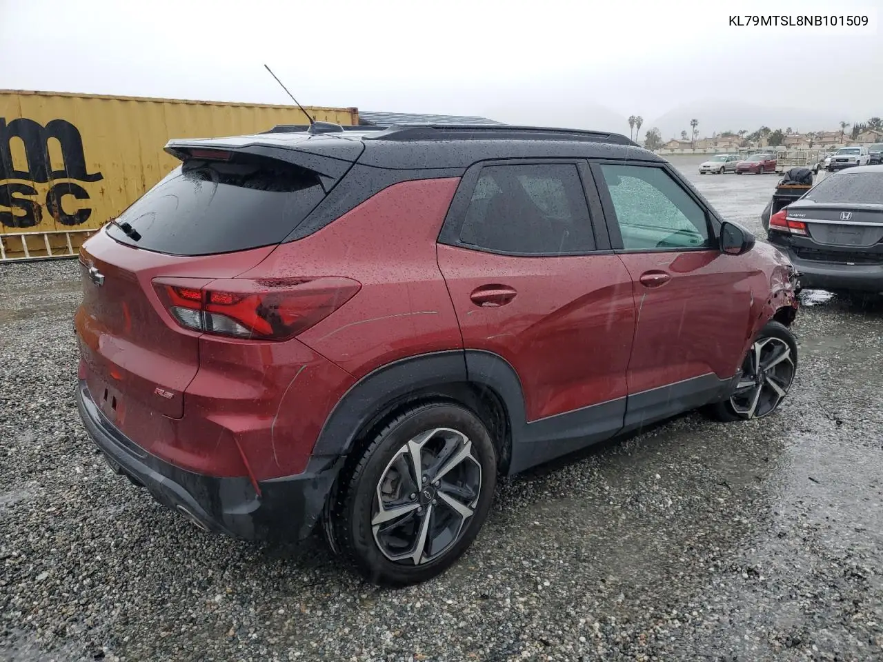 2022 Chevrolet Trailblazer Rs VIN: KL79MTSL8NB101509 Lot: 48978855