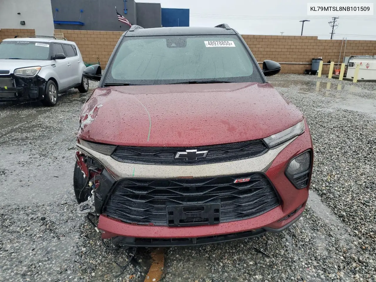 2022 Chevrolet Trailblazer Rs VIN: KL79MTSL8NB101509 Lot: 48978855