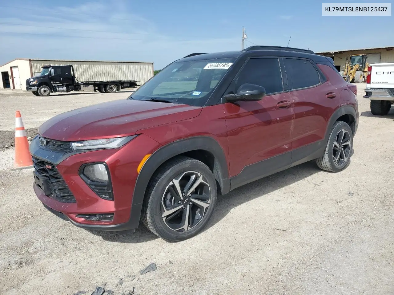 2022 Chevrolet Trailblazer Rs VIN: KL79MTSL8NB125437 Lot: 56685195