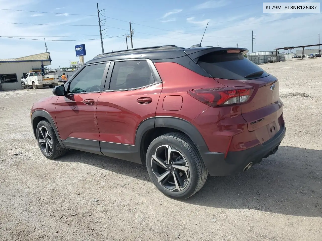 2022 Chevrolet Trailblazer Rs VIN: KL79MTSL8NB125437 Lot: 56685195