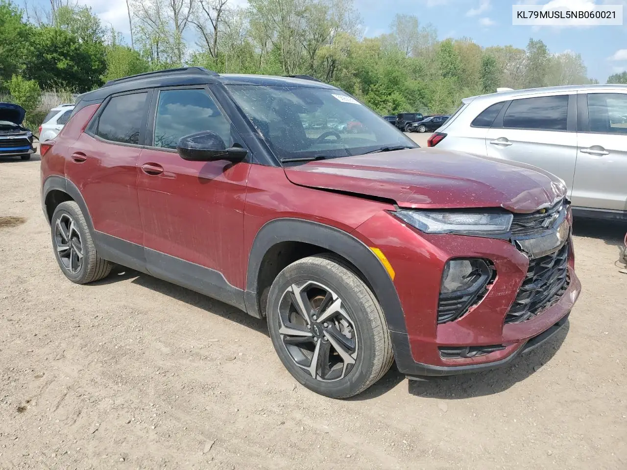 2022 Chevrolet Trailblazer Rs VIN: KL79MUSL5NB060021 Lot: 56956955