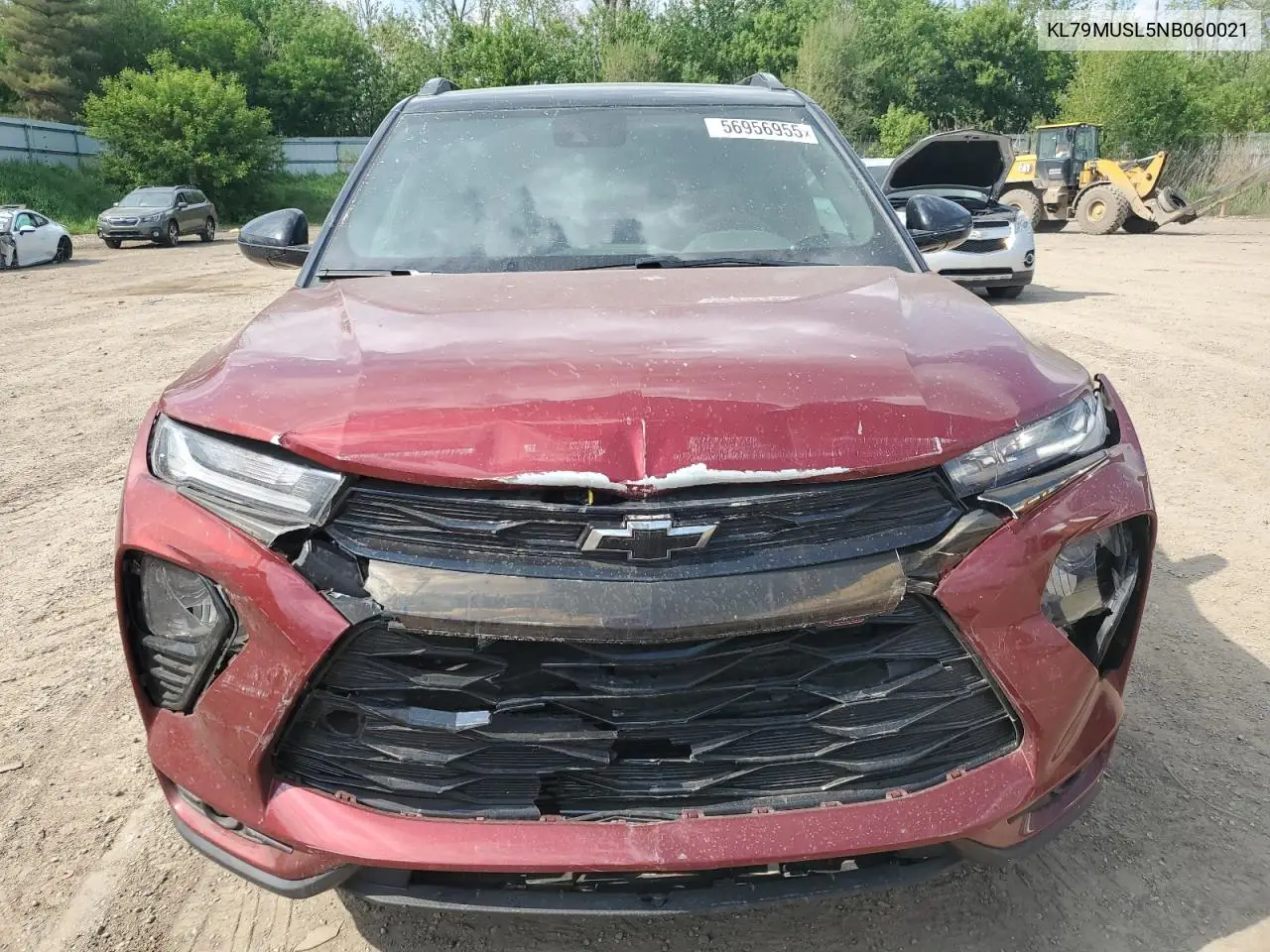 2022 Chevrolet Trailblazer Rs VIN: KL79MUSL5NB060021 Lot: 56956955