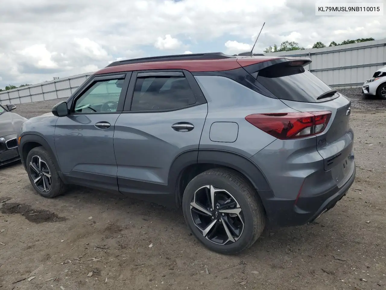 2022 Chevrolet Trailblazer Rs VIN: KL79MUSL9NB110015 Lot: 57084135