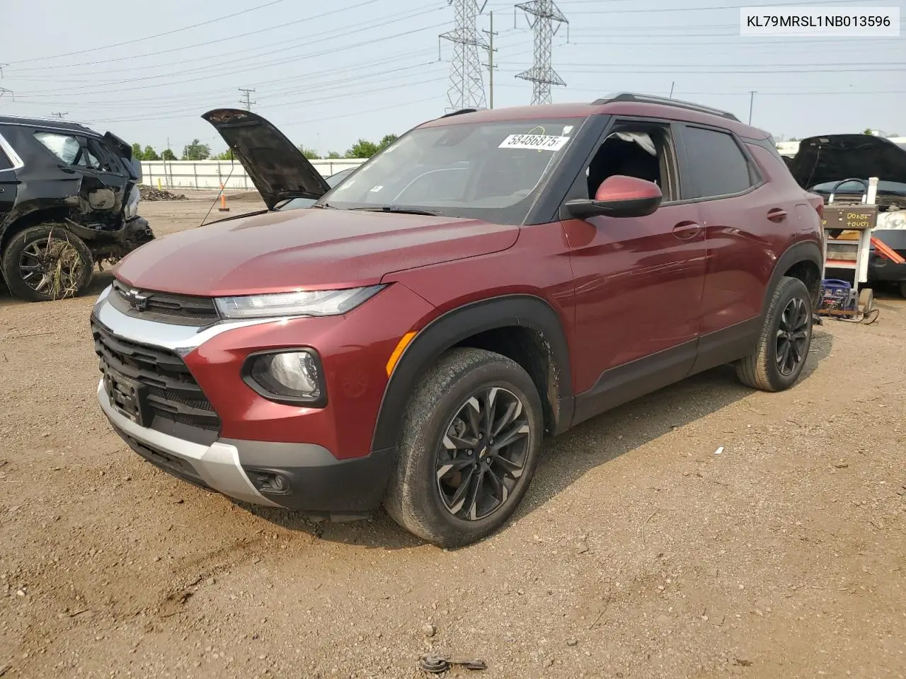 2022 Chevrolet Trailblazer Lt VIN: KL79MRSL1NB013596 Lot: 58486875
