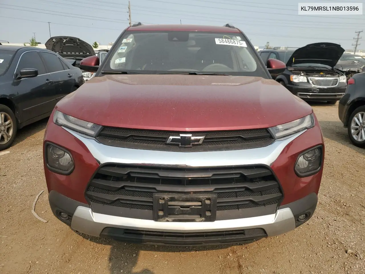 2022 Chevrolet Trailblazer Lt VIN: KL79MRSL1NB013596 Lot: 58486875