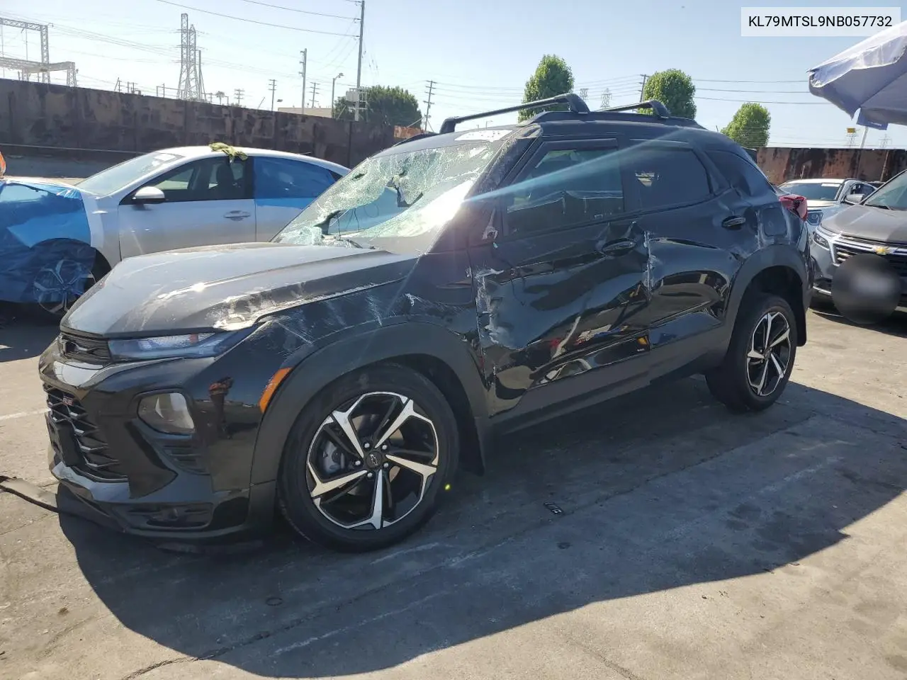 2022 Chevrolet Trailblazer Rs VIN: KL79MTSL9NB057732 Lot: 58774765