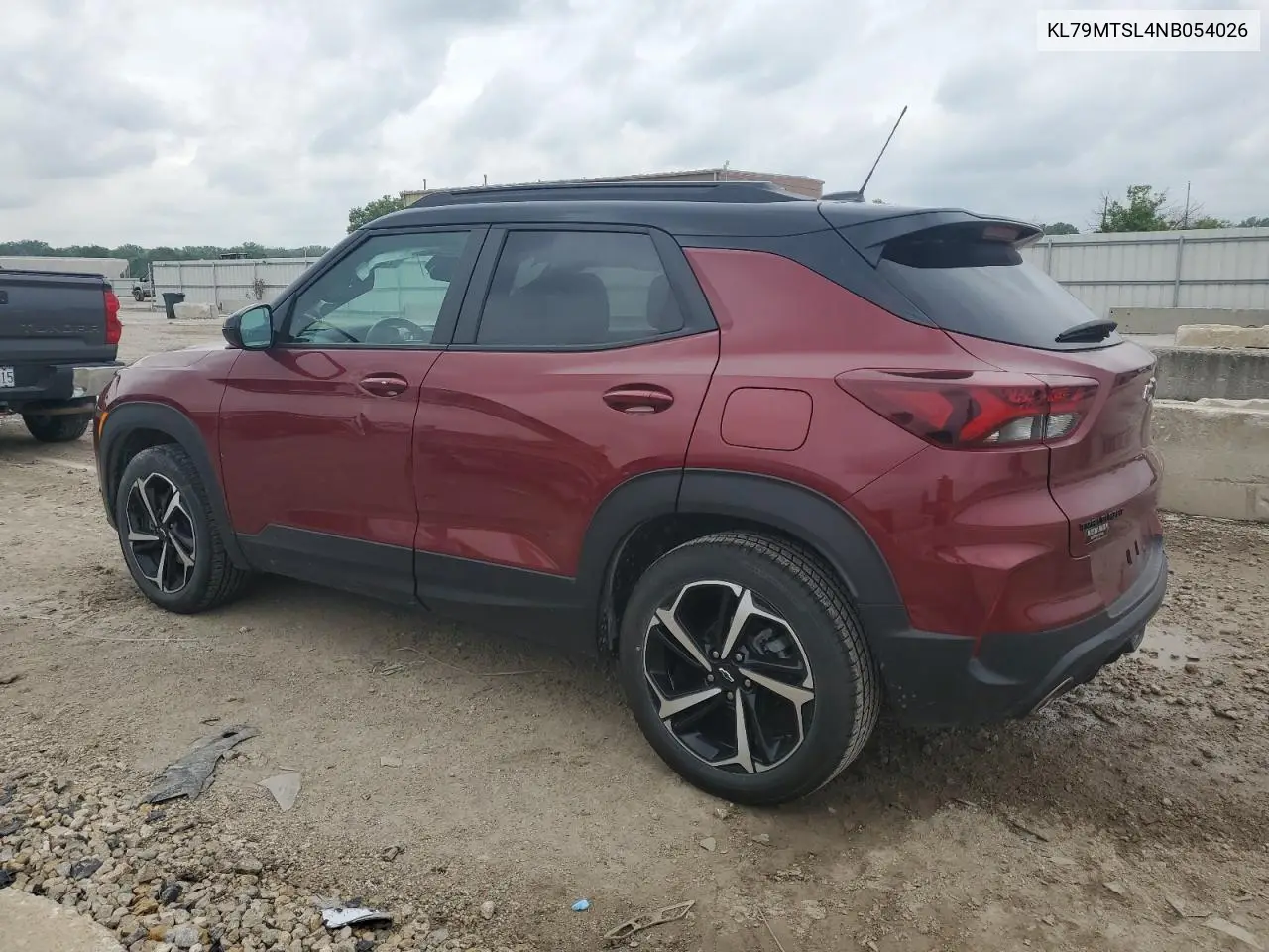 2022 Chevrolet Trailblazer Rs VIN: KL79MTSL4NB054026 Lot: 59365015