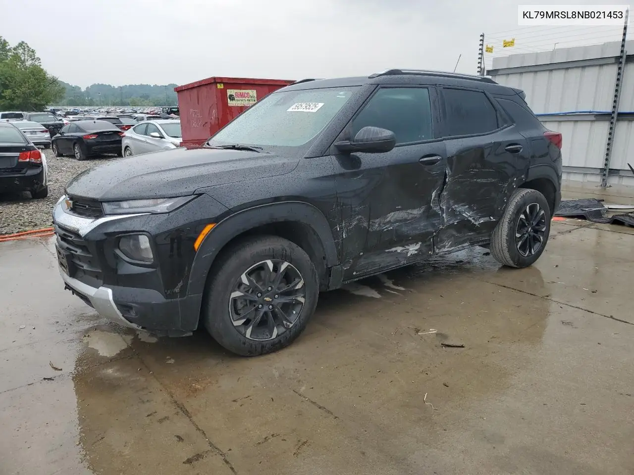2022 Chevrolet Trailblazer Lt VIN: KL79MRSL8NB021453 Lot: 59579525