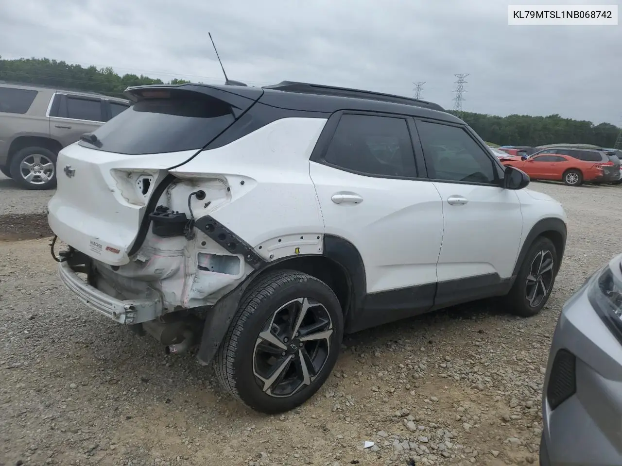2022 Chevrolet Trailblazer Rs VIN: KL79MTSL1NB068742 Lot: 61360435