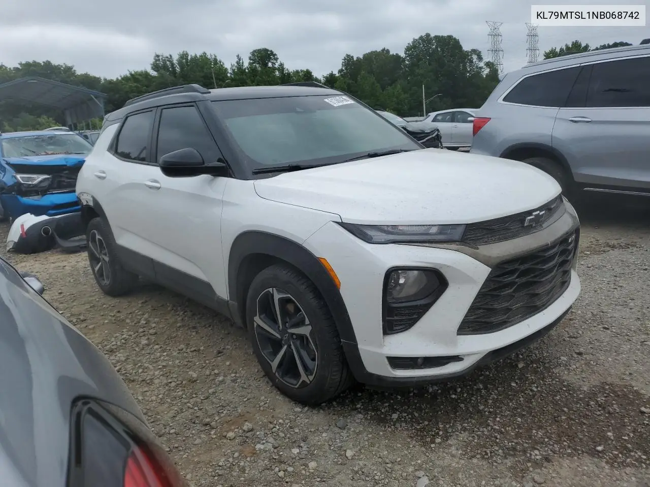 2022 Chevrolet Trailblazer Rs VIN: KL79MTSL1NB068742 Lot: 61360435