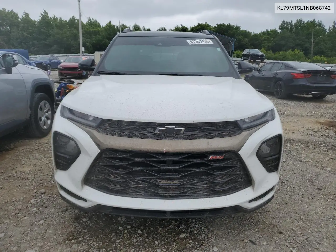 2022 Chevrolet Trailblazer Rs VIN: KL79MTSL1NB068742 Lot: 61360435