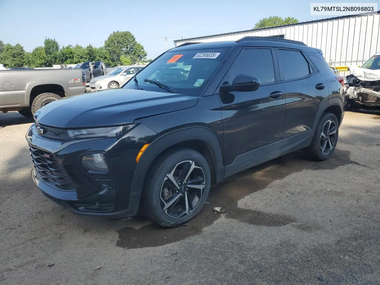 2022 Chevrolet Trailblazer Rs VIN: KL79MTSL2NB098803 Lot: 62295835