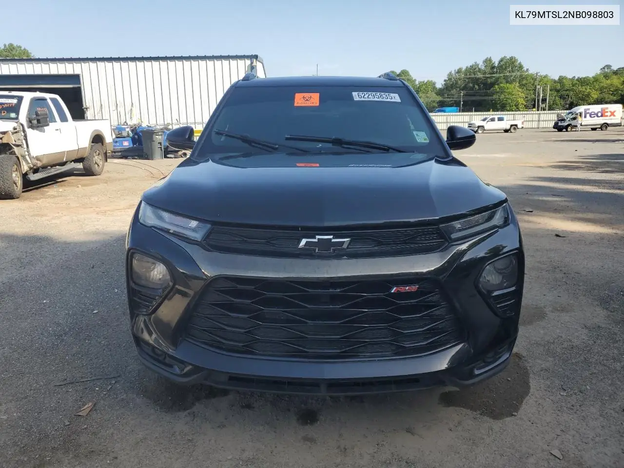2022 Chevrolet Trailblazer Rs VIN: KL79MTSL2NB098803 Lot: 62295835