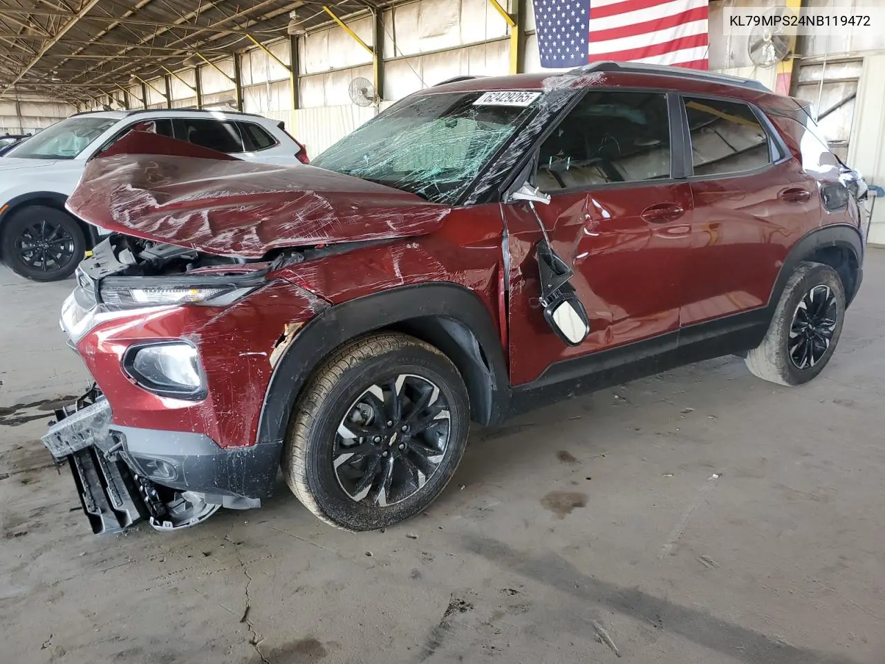 2022 Chevrolet Trailblazer Lt VIN: KL79MPS24NB119472 Lot: 62429265