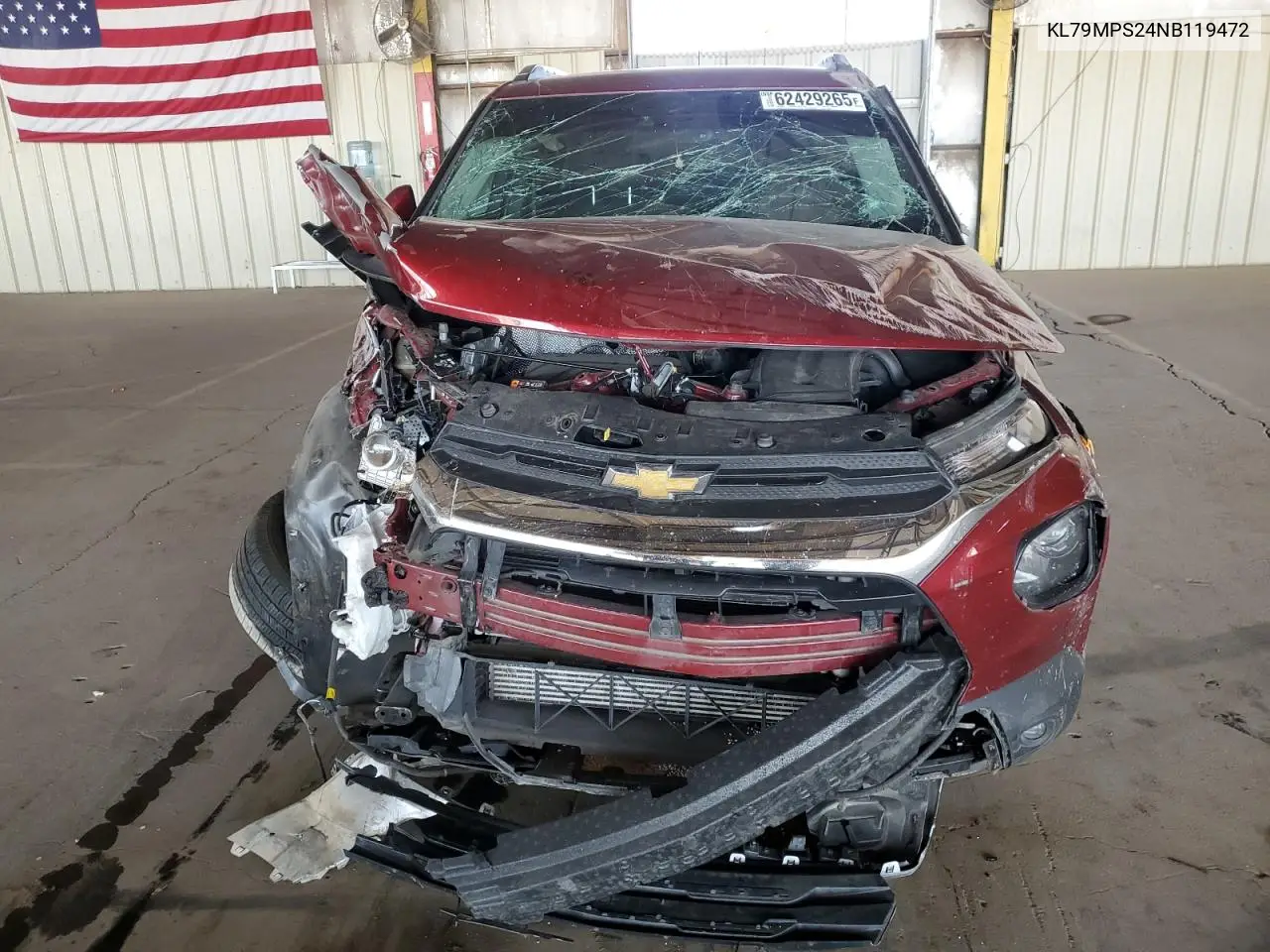 2022 Chevrolet Trailblazer Lt VIN: KL79MPS24NB119472 Lot: 62429265