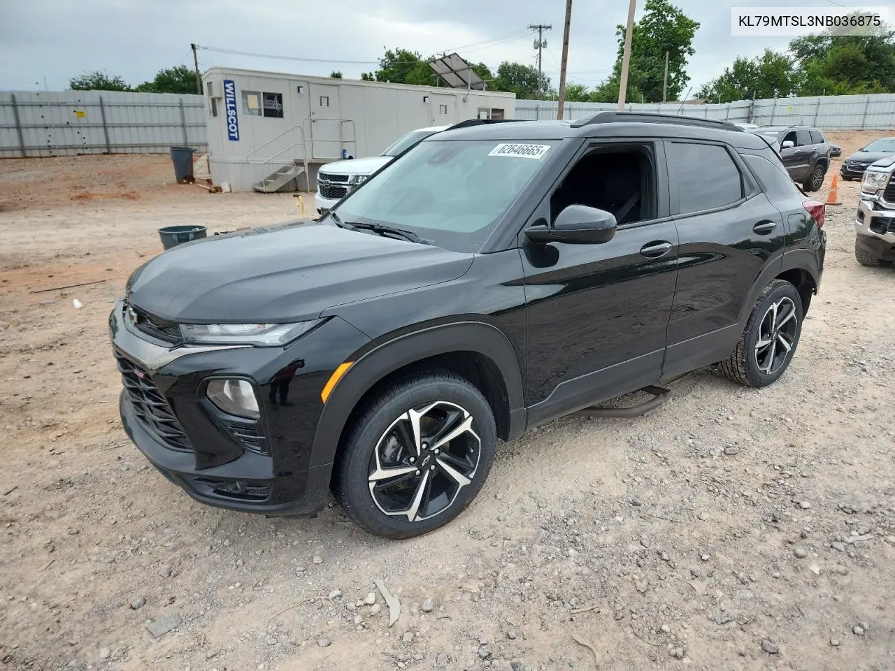2022 Chevrolet Trailblazer Rs VIN: KL79MTSL3NB036875 Lot: 62646665