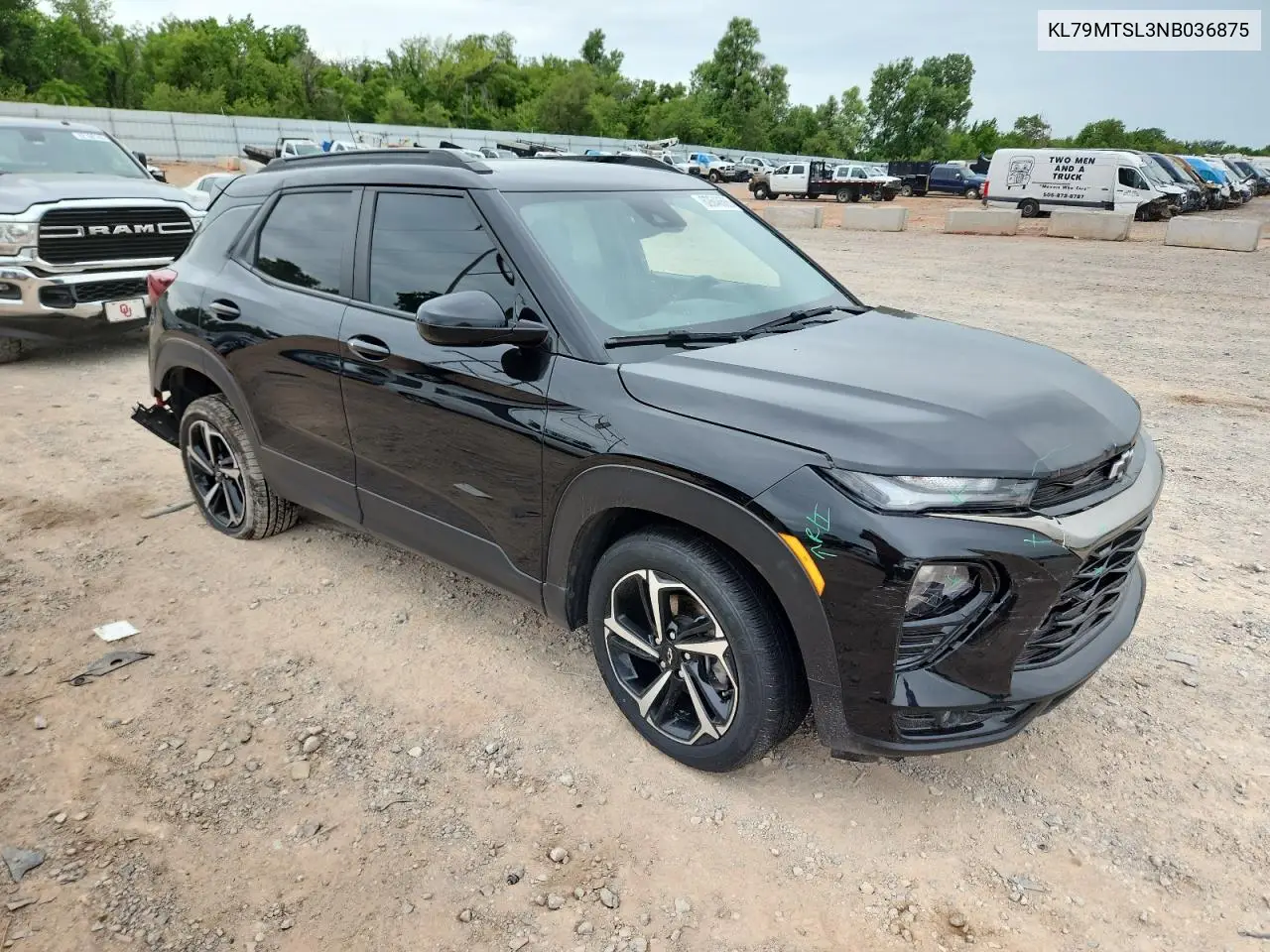 2022 Chevrolet Trailblazer Rs VIN: KL79MTSL3NB036875 Lot: 62646665