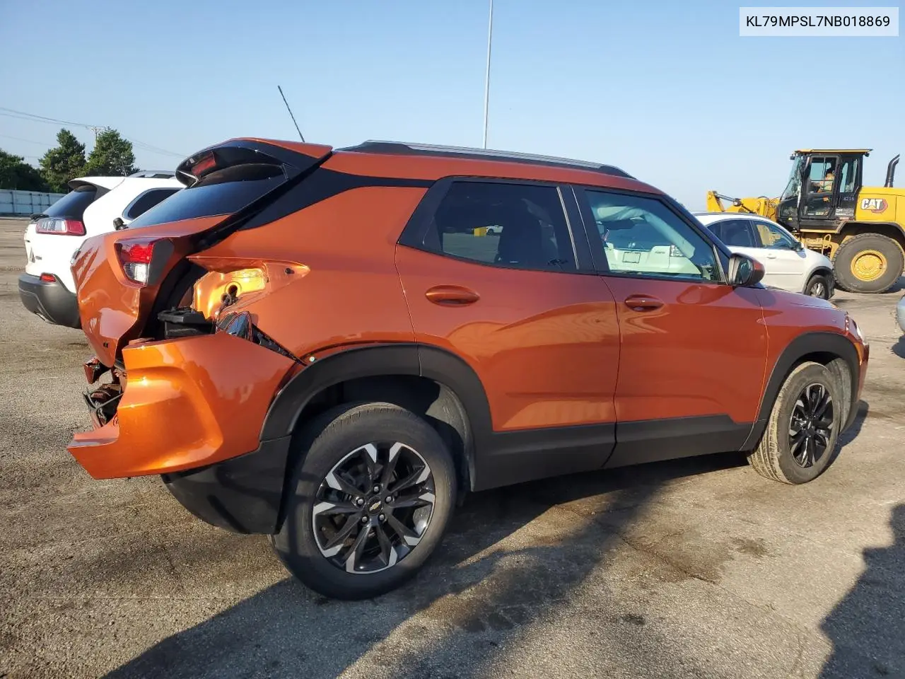 2022 Chevrolet Trailblazer Lt VIN: KL79MPSL7NB018869 Lot: 63420255