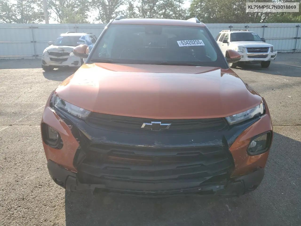 2022 Chevrolet Trailblazer Lt VIN: KL79MPSL7NB018869 Lot: 63420255
