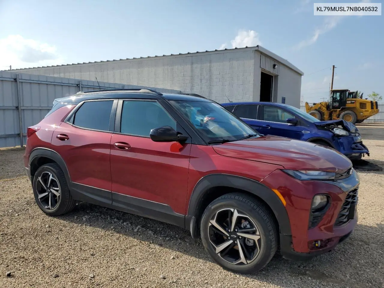 2022 Chevrolet Trailblazer Rs VIN: KL79MUSL7NB040532 Lot: 63652425