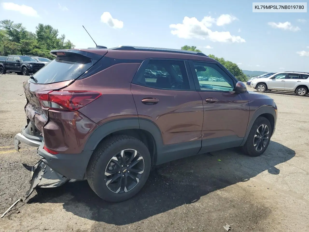 2022 Chevrolet Trailblazer Lt VIN: KL79MPSL7NB019780 Lot: 63756185